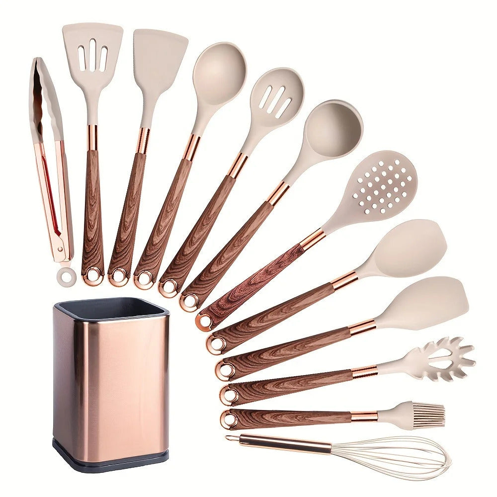 Kit Utensílios De Cozinha Em Silicone