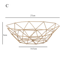 Cesta de Metal para Frutas e Vegetais