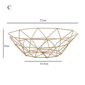 Cesta de Metal para Frutas e Vegetais