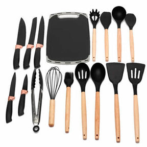 Utensílios de cozinha em Silicone - Kit 19 Peças California