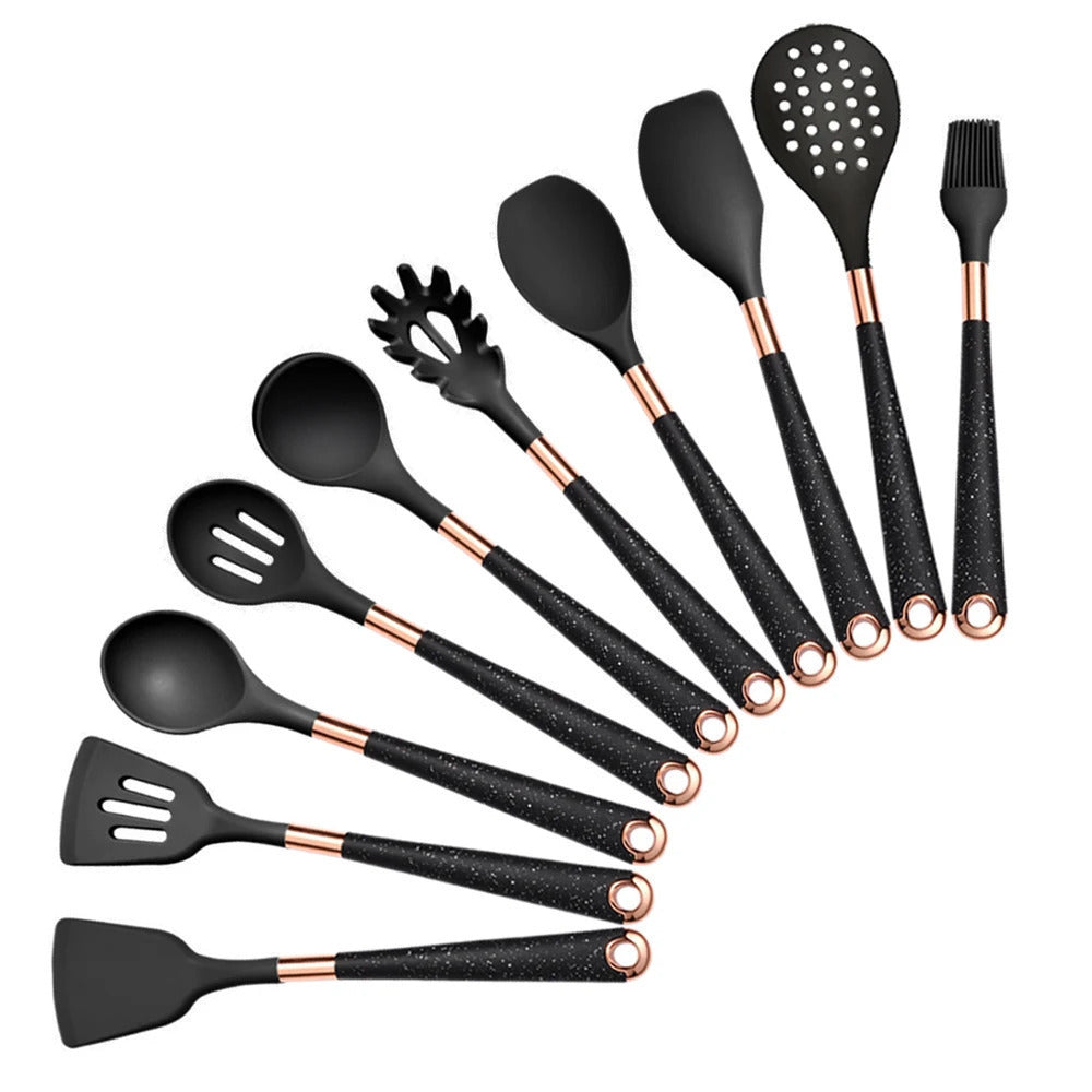 Kit Utensílios De Cozinha Em Silicone