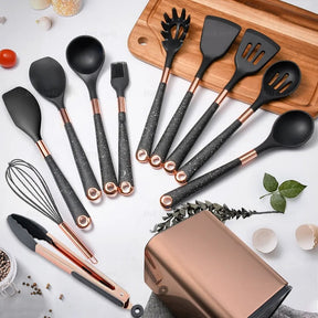 Kit Utensílios De Cozinha Em Silicone