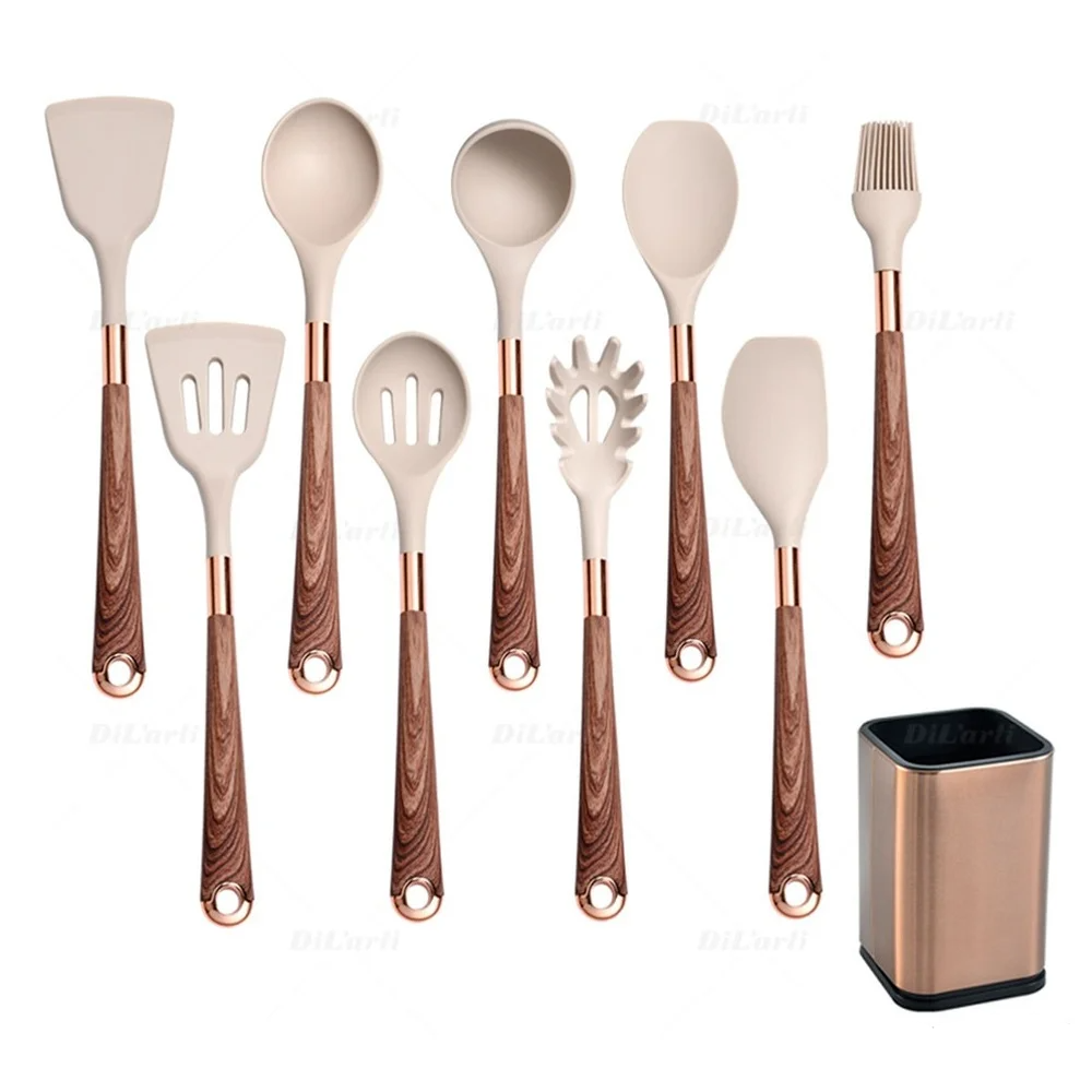 Kit Utensílios De Cozinha Em Silicone