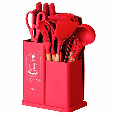 Utensílios de cozinha em Silicone - Kit 19 Peças California