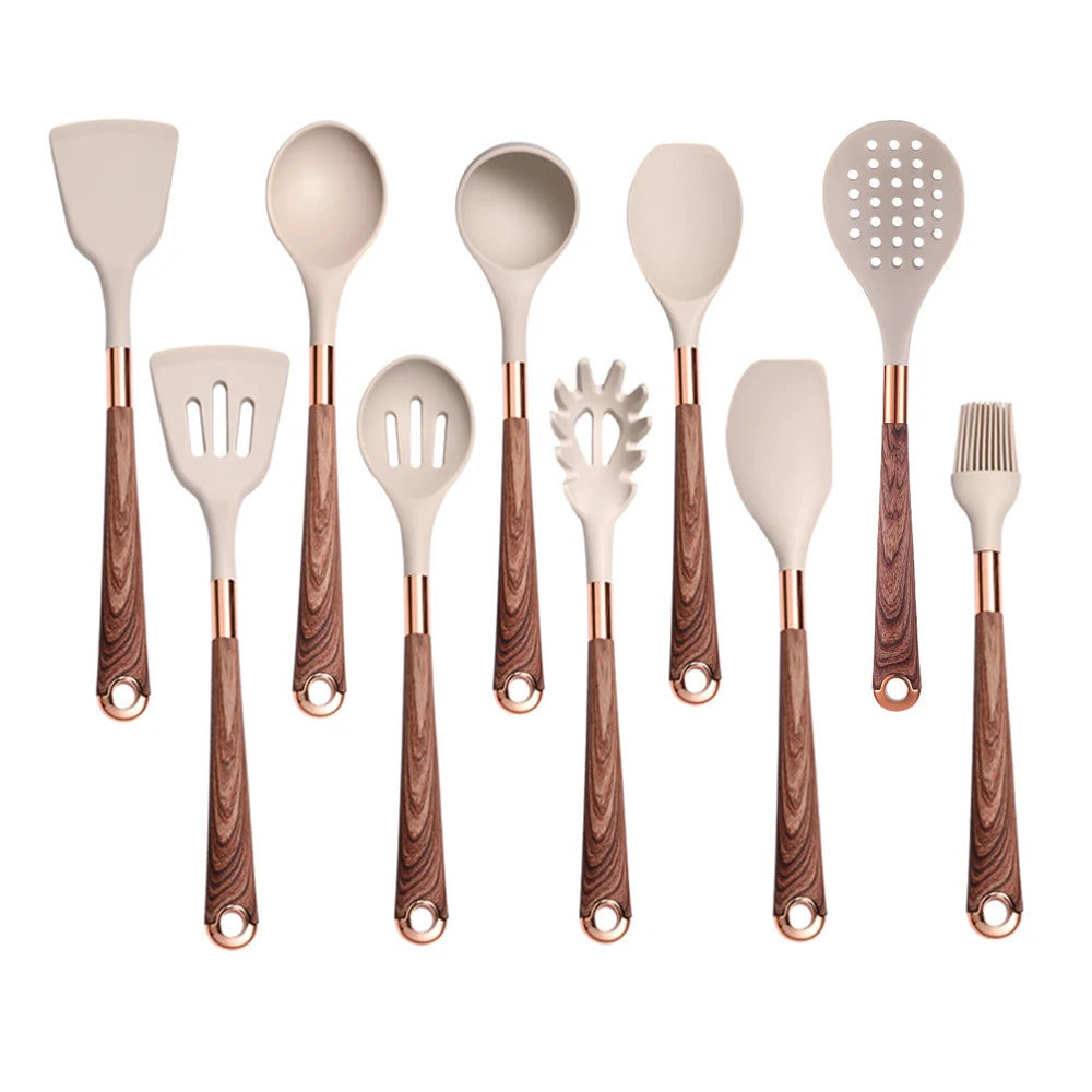 Kit Utensílios De Cozinha Em Silicone