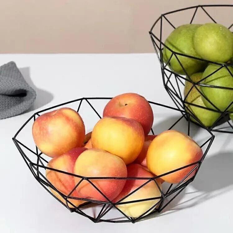 Cesta de Metal para Frutas e Vegetais