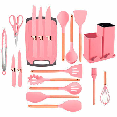 Utensílios de cozinha em Silicone - Kit 19 Peças California