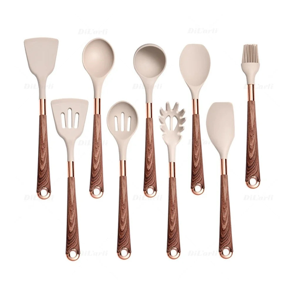 Kit Utensílios De Cozinha Em Silicone