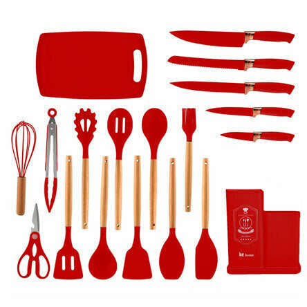 Utensílios de cozinha em Silicone - Kit 19 Peças California