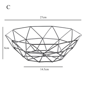 Cesta de Metal para Frutas e Vegetais